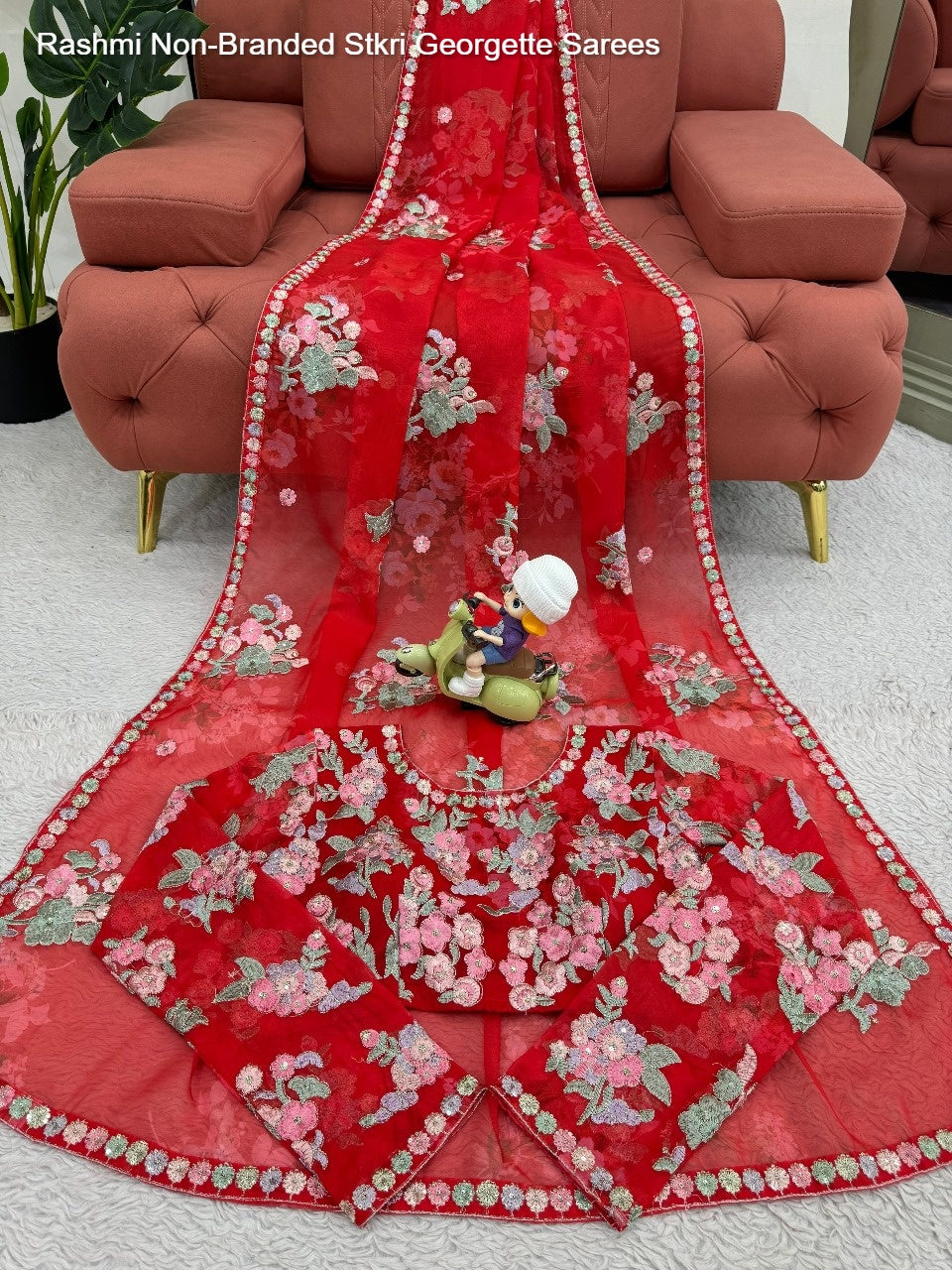 Rashmi Non-Branded Stkri Georgette Sarees