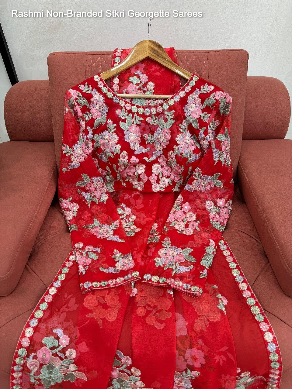 Rashmi Non-Branded Stkri Georgette Sarees