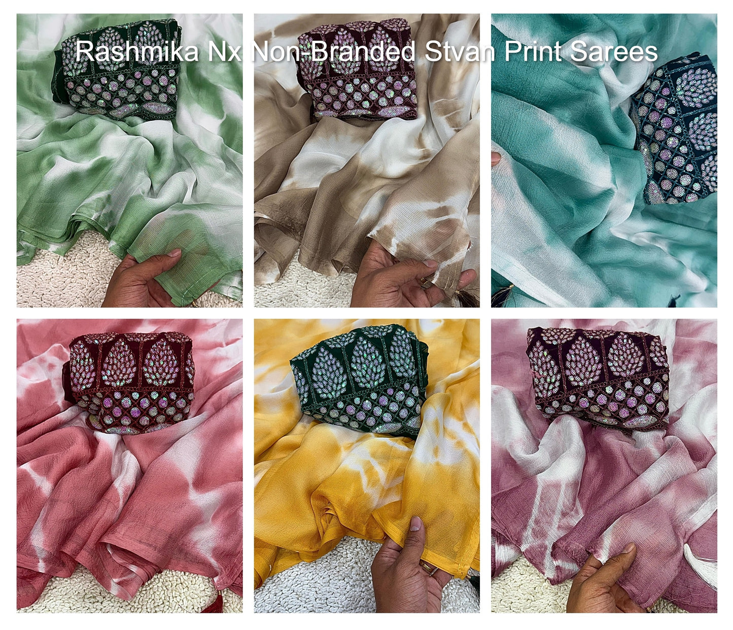 Rashmika Nx Non-Branded Stvan Print Sarees