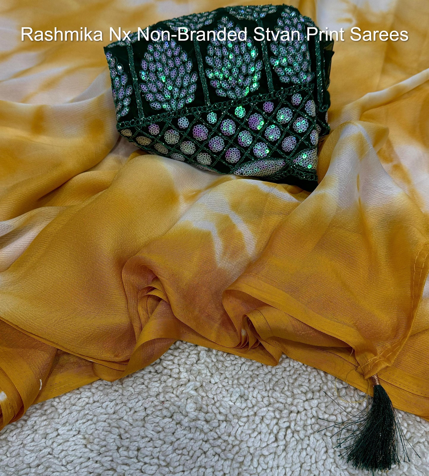 Rashmika Nx Non-Branded Stvan Print Sarees