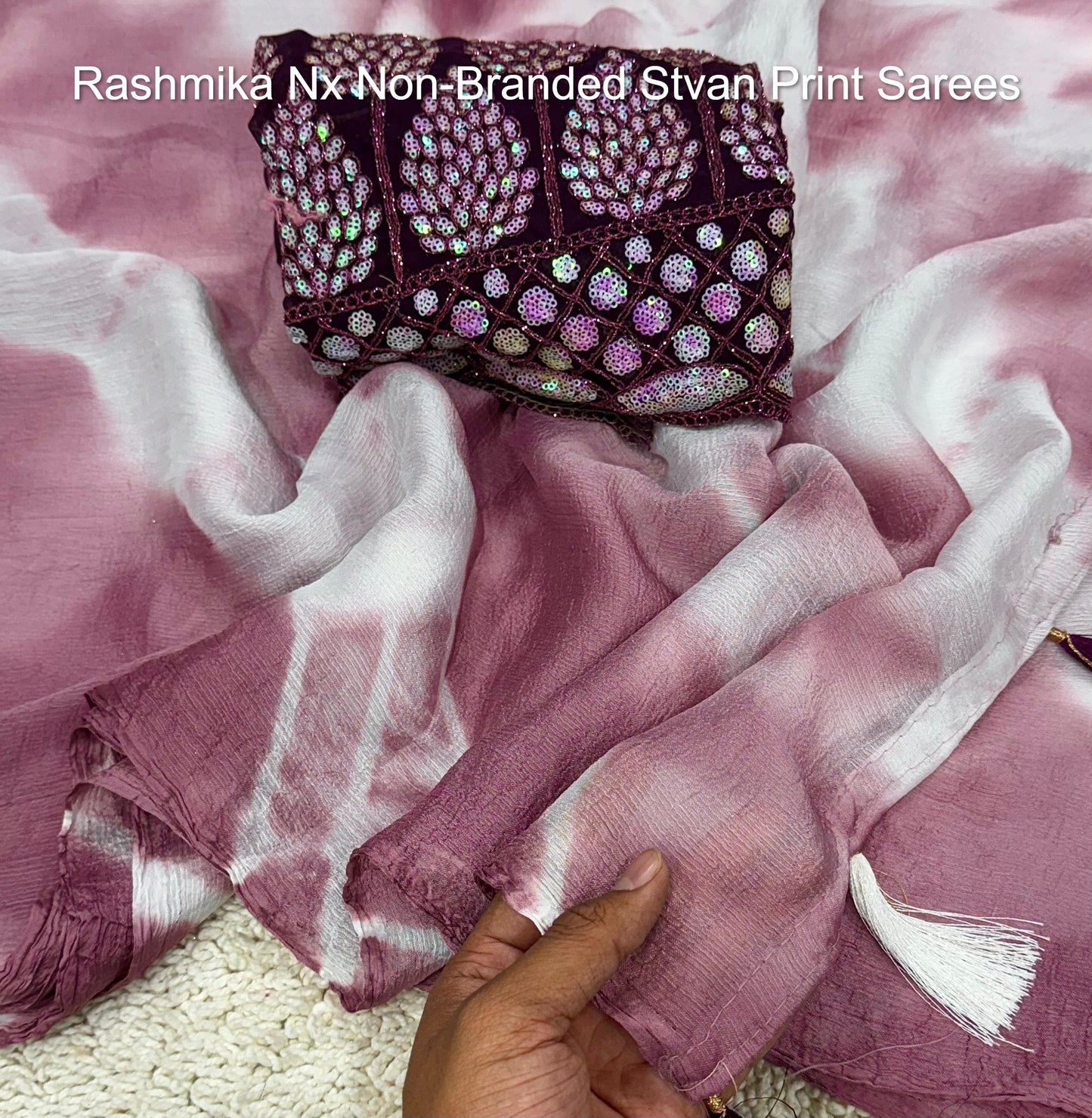 Rashmika Nx Non-Branded Stvan Print Sarees