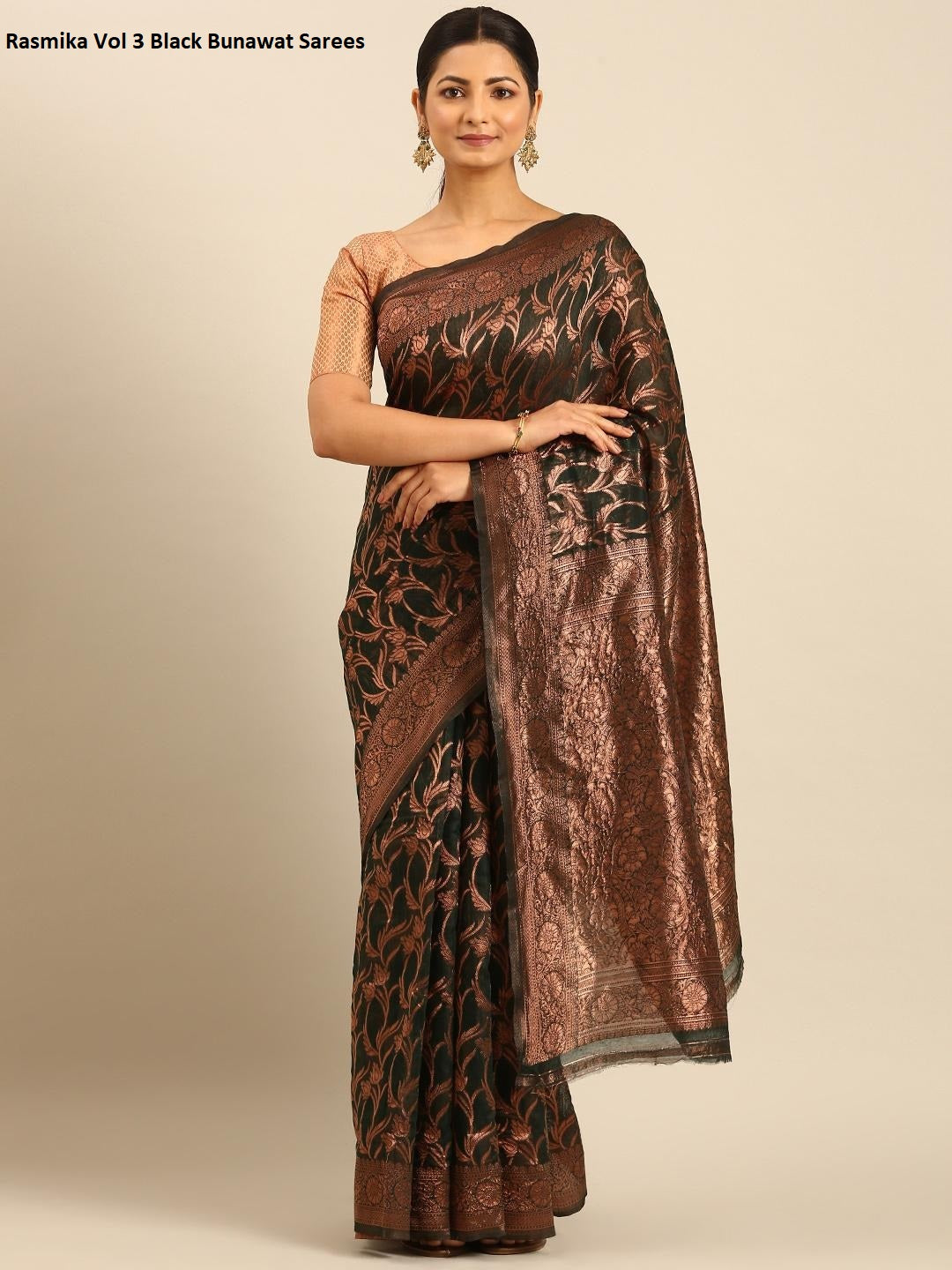 Rasmika Vol 3 Black Bunawat Sarees