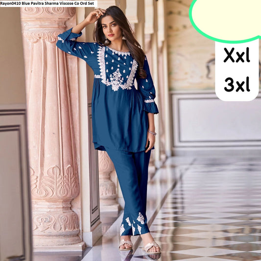 Rayon0410 Valley Green Pavitra Sharma Viscose Co Ord Set