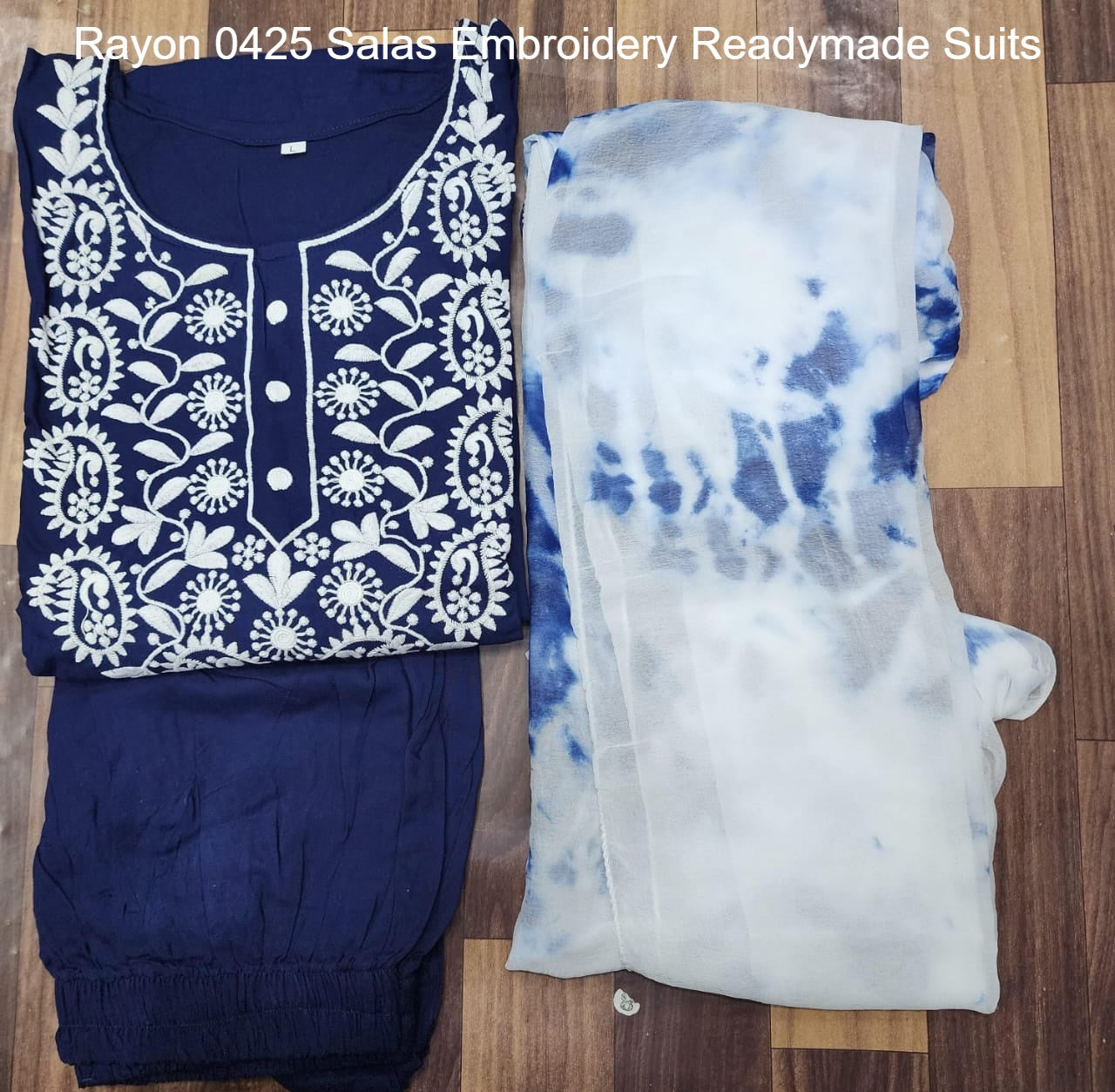 Rayon 0425 Salas Embroidery Readymade Suits