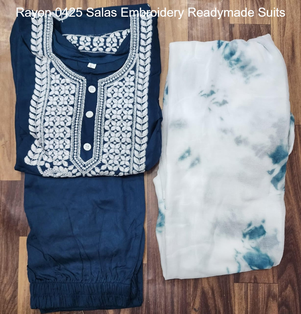 Rayon 0425 Salas Embroidery Readymade Suits