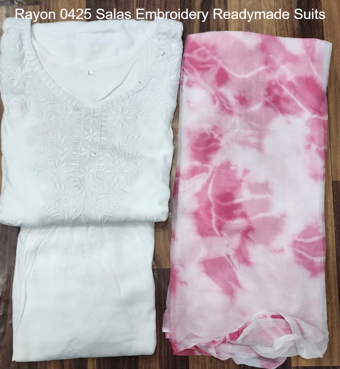 Rayon 0425 Salas Embroidery Readymade Suits
