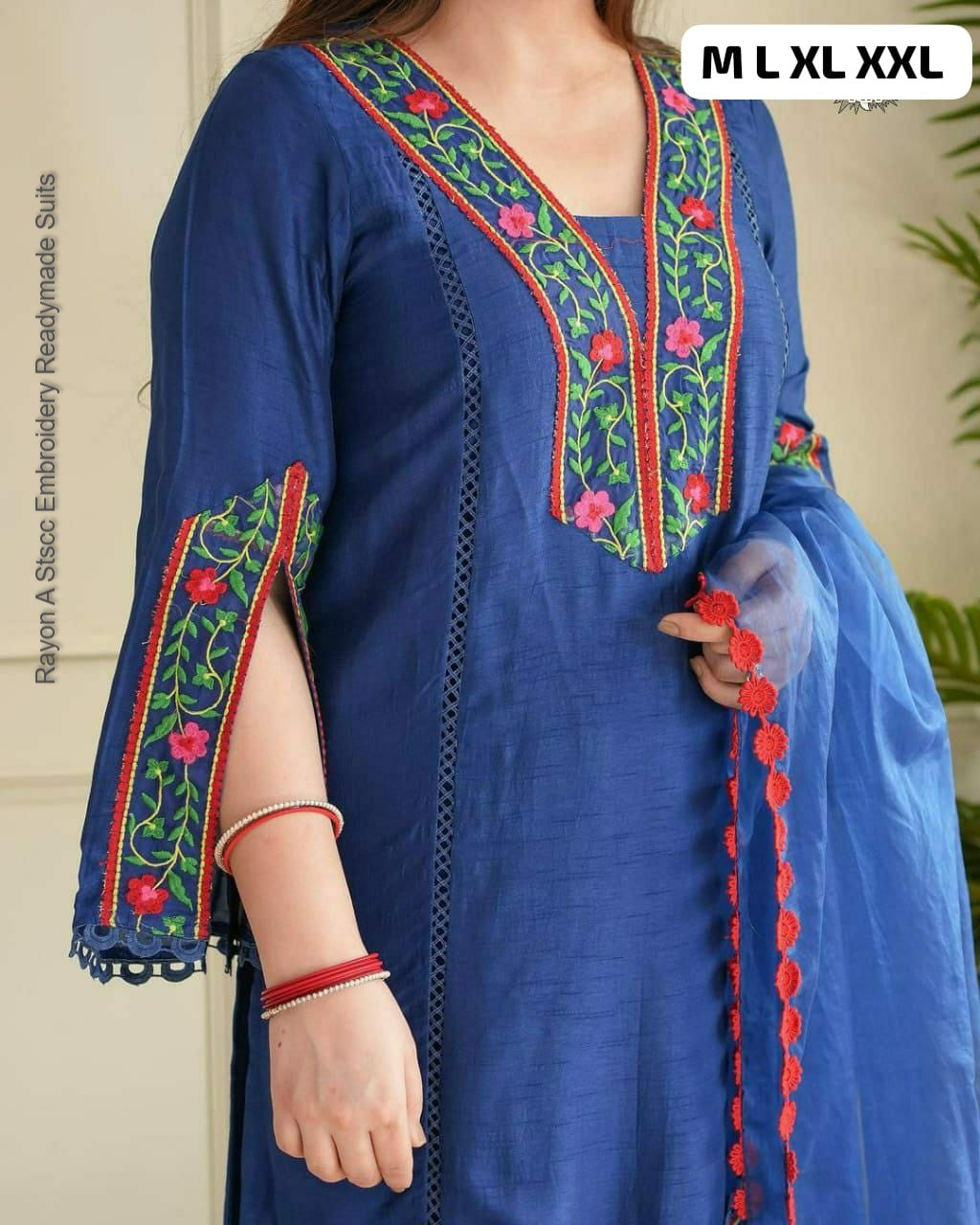 Rayon A Stscc Embroidery Readymade Suits