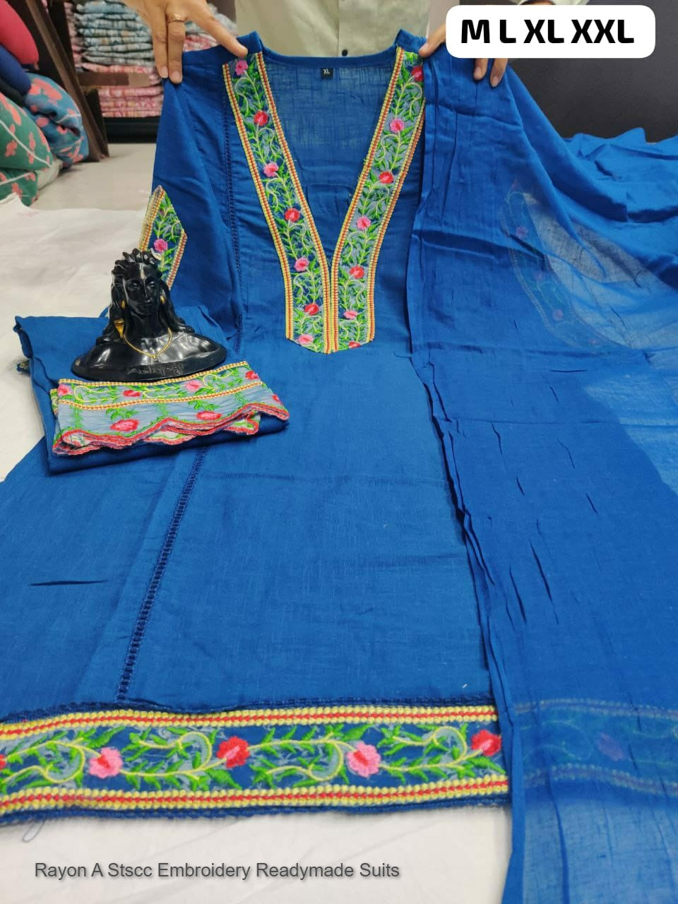 Rayon A Stscc Embroidery Readymade Suits