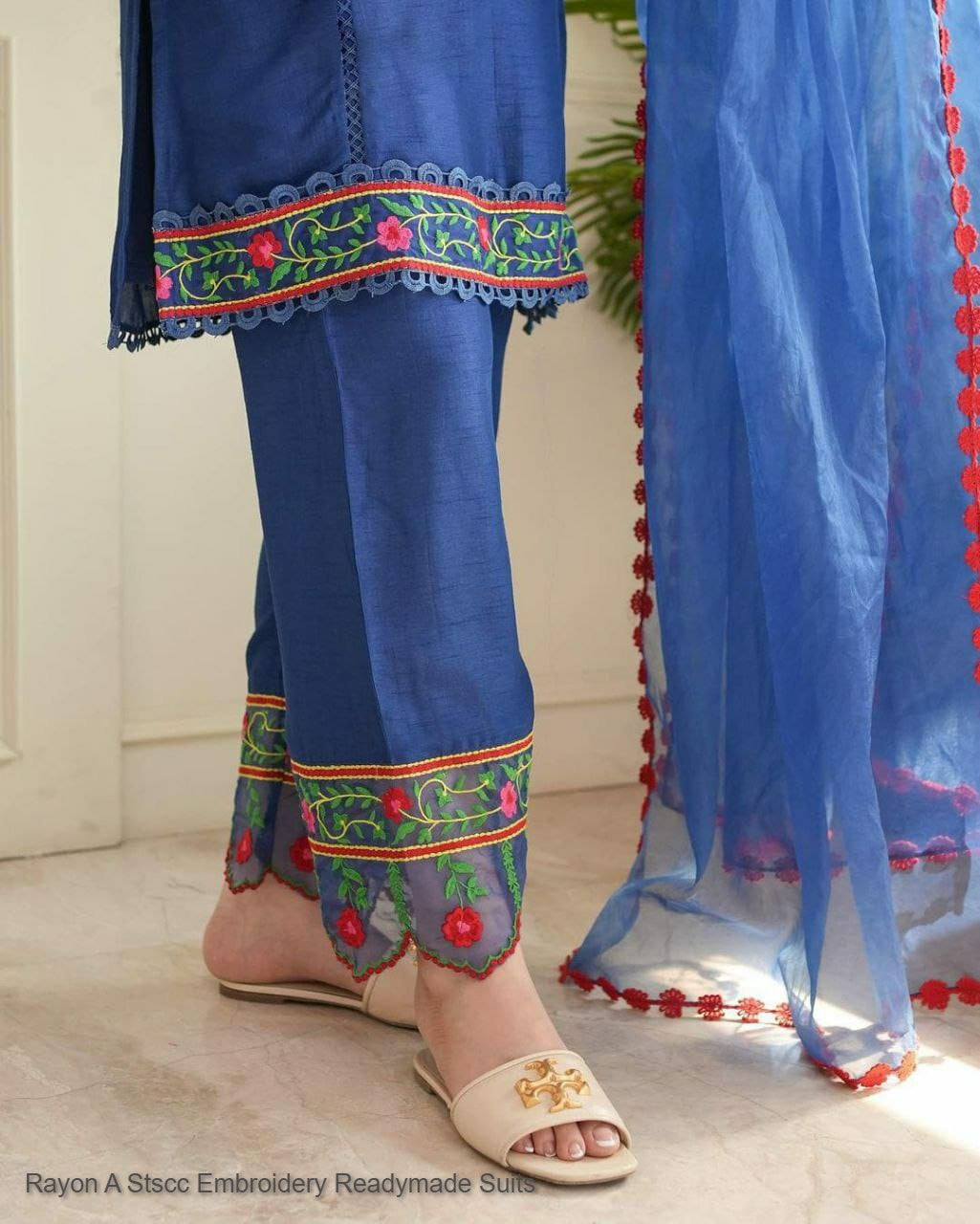 Rayon A Stscc Embroidery Readymade Suits