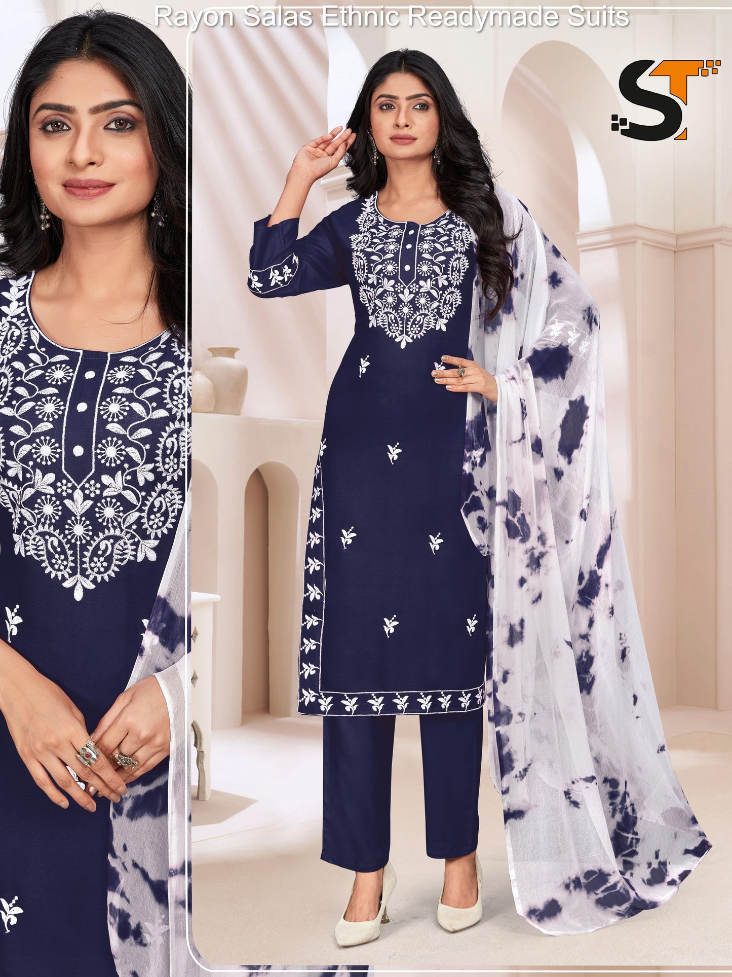 Rayon Salas Ethnic Readymade Suits