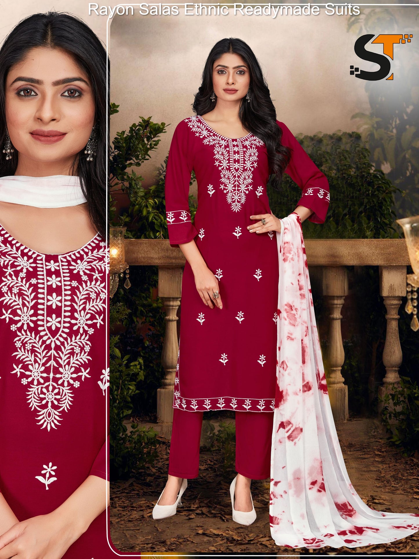 Rayon Salas Ethnic Readymade Suits