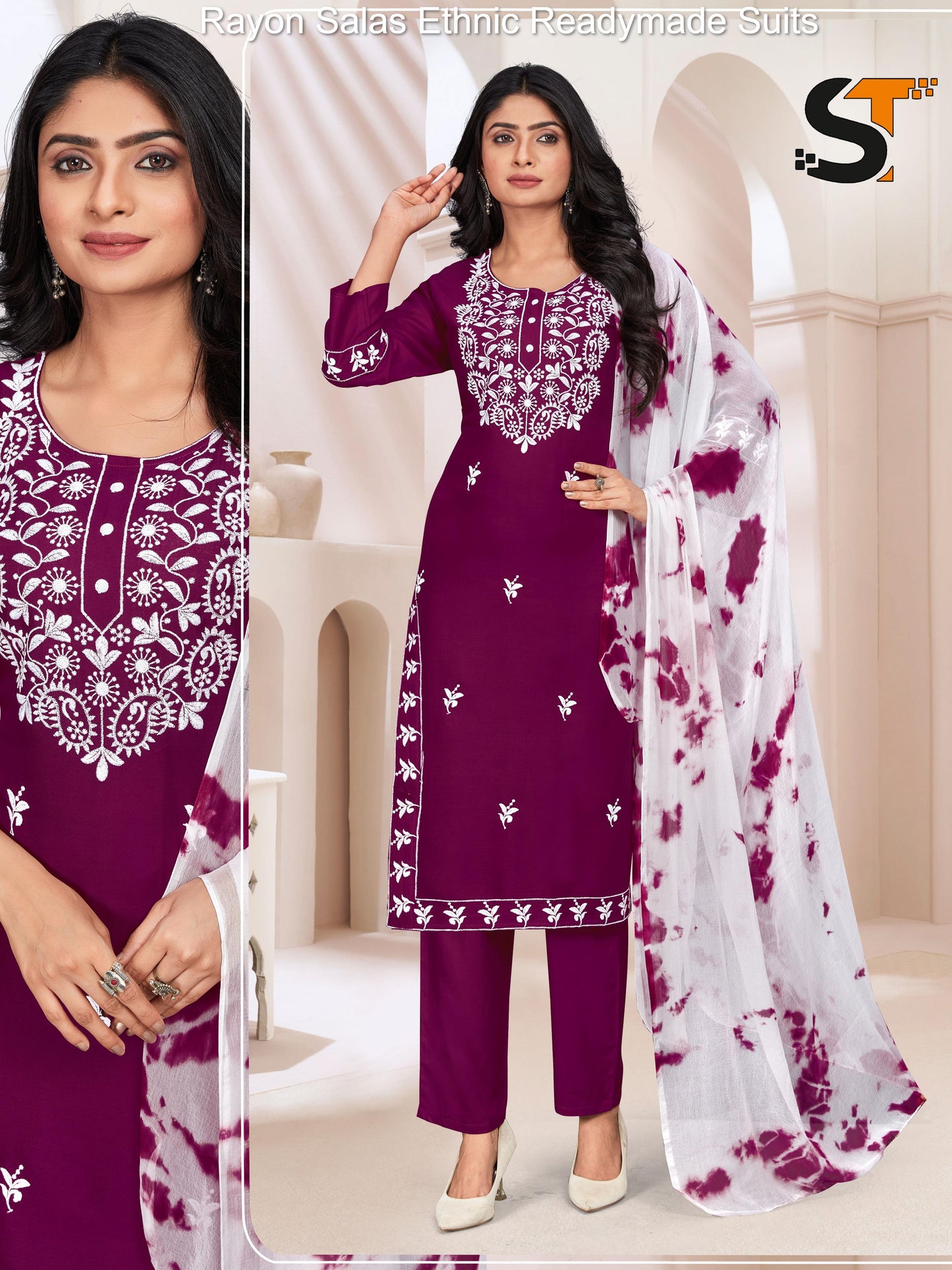 Rayon Salas Ethnic Readymade Suits