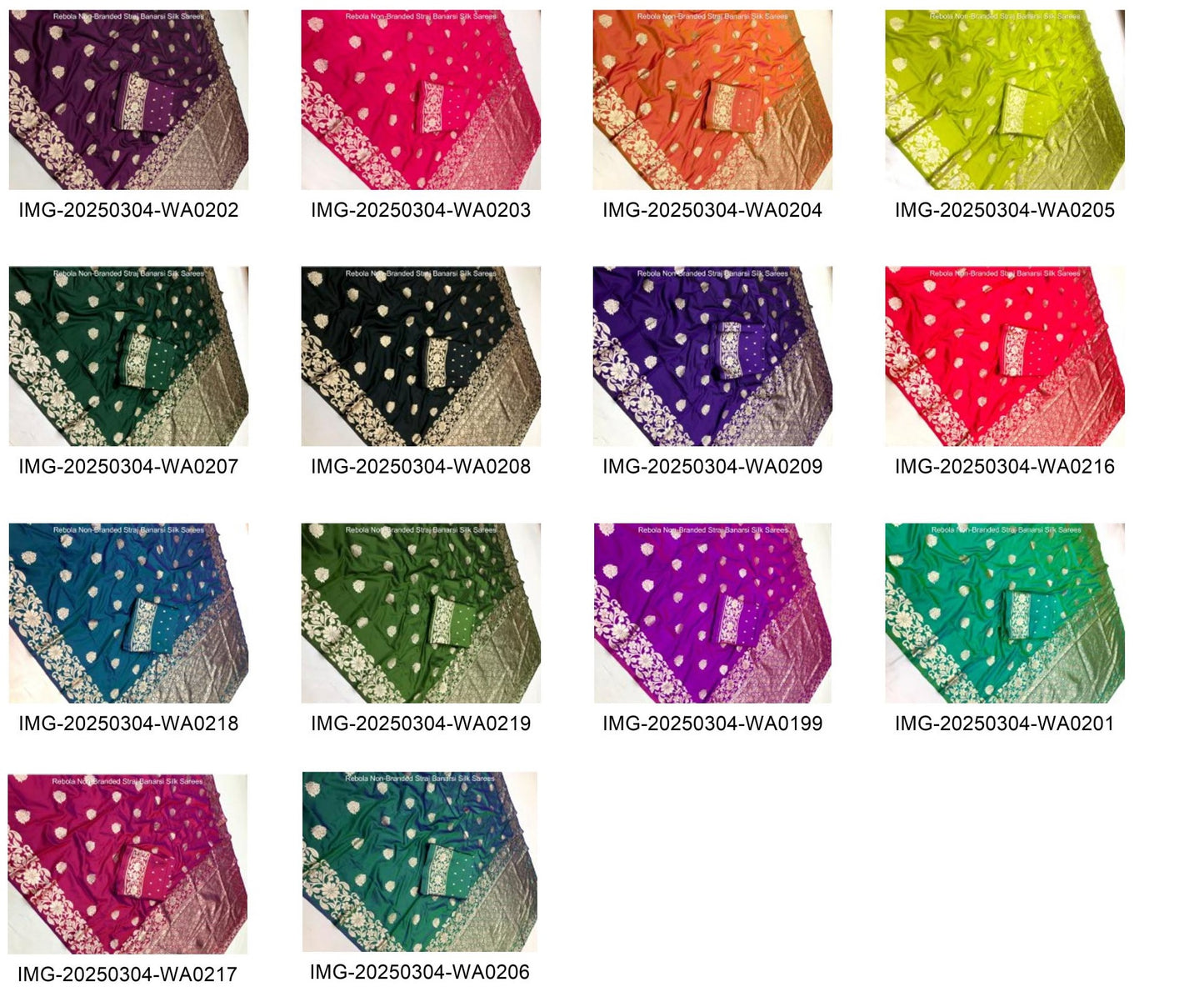 Rebola Non-Branded Straj Banarsi Silk Sarees