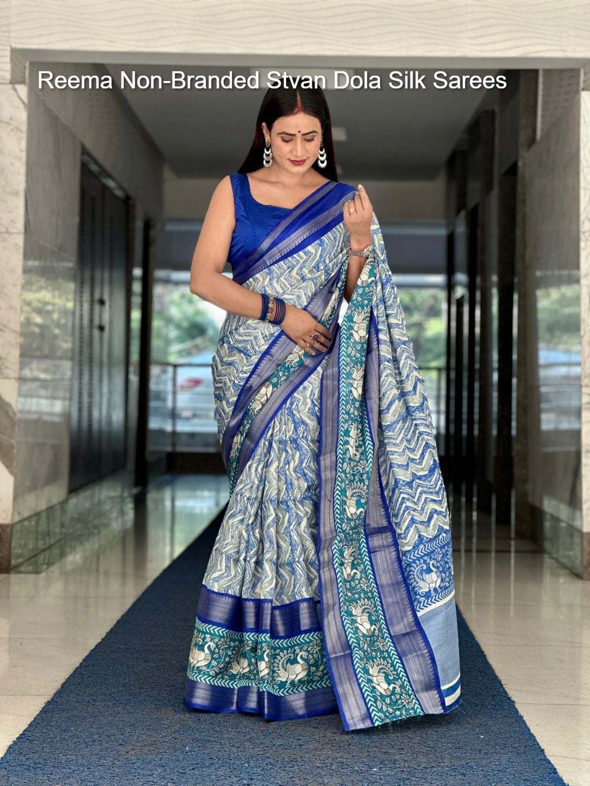 Reema Non-Branded Stvan Dola Silk Sarees