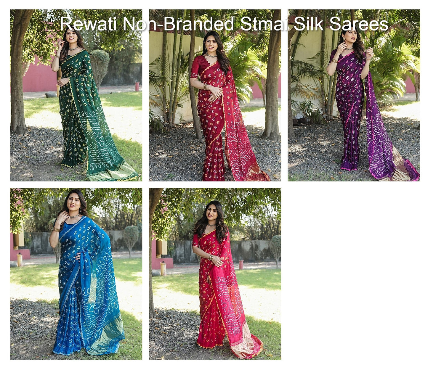Rewati Non-Branded Stmai Silk Sarees