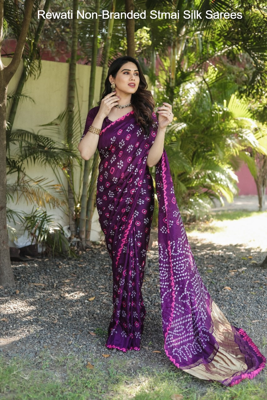 Rewati Non-Branded Stmai Silk Sarees