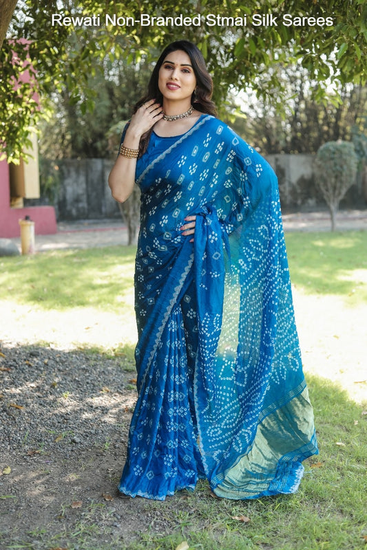 Rewati Non-Branded Stmai Silk Sarees