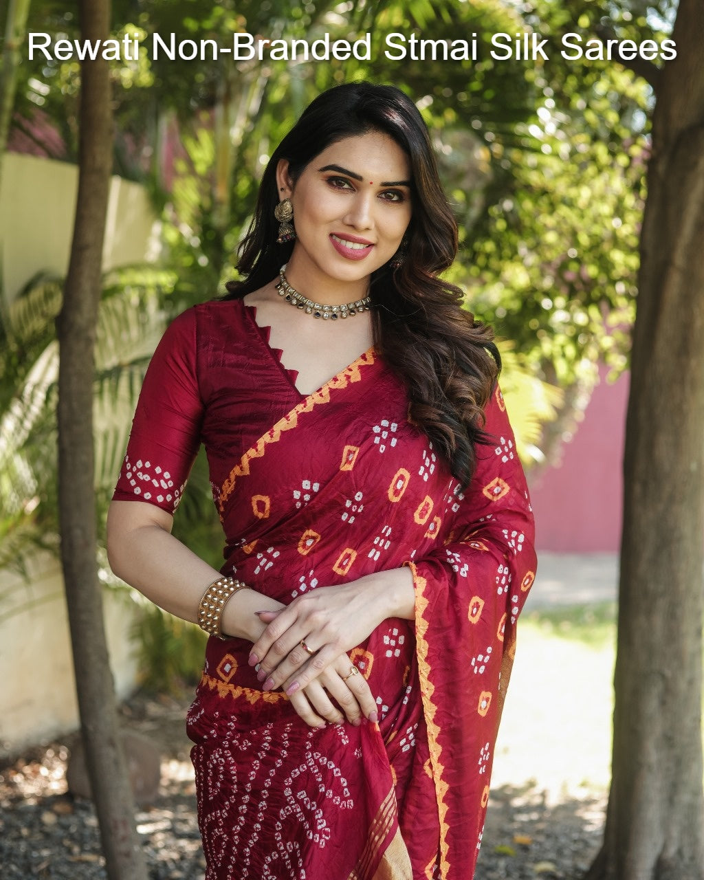 Rewati Non-Branded Stmai Silk Sarees