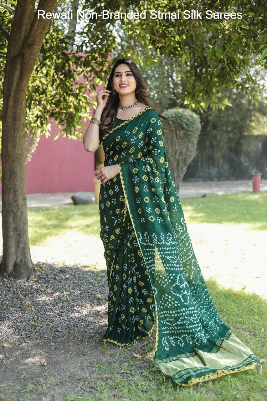 Rewati Non-Branded Stmai Silk Sarees