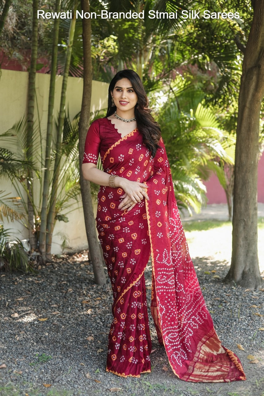 Rewati Non-Branded Stmai Silk Sarees