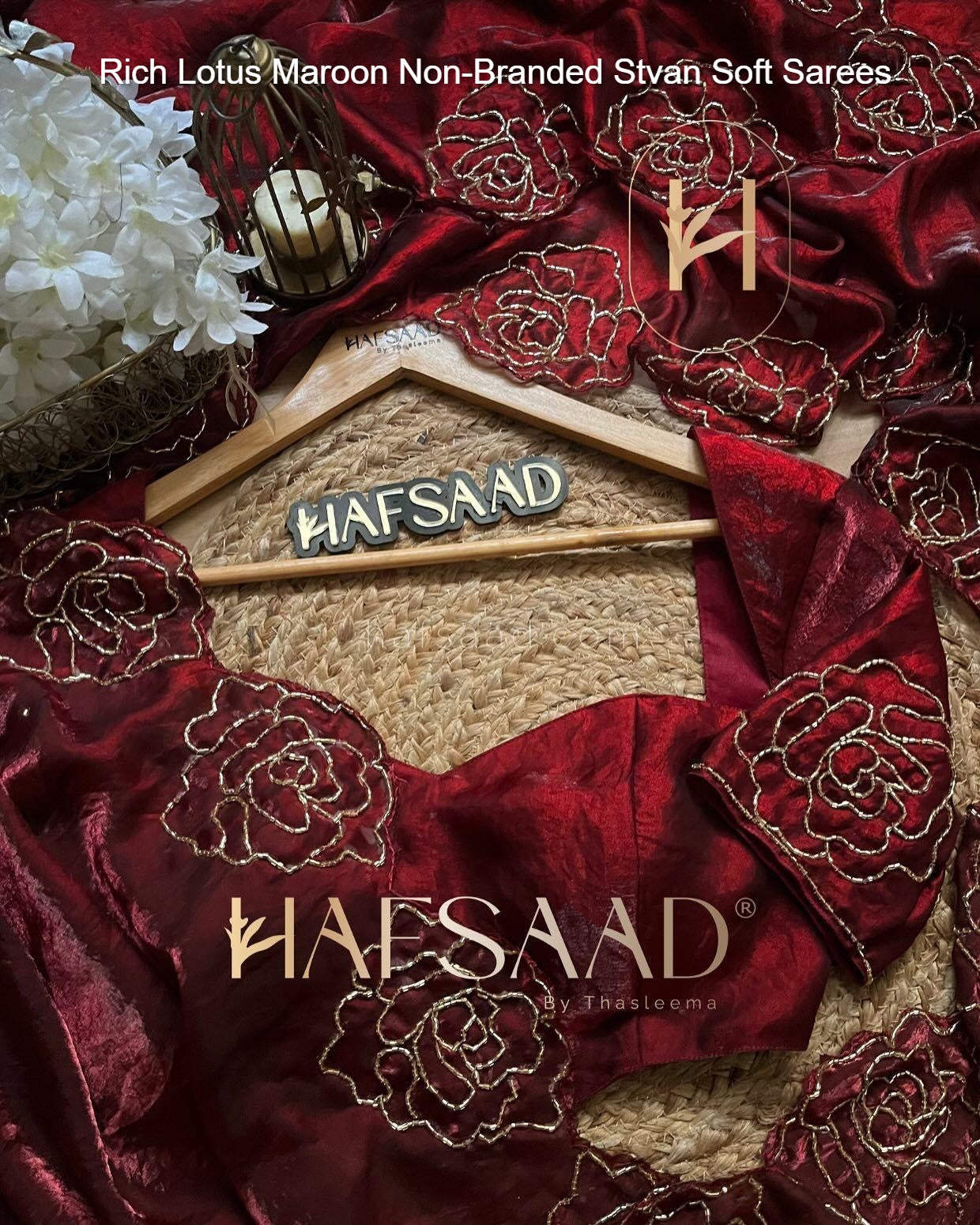 Rich Lotus Maroon Non-Branded Stvan Soft Sarees