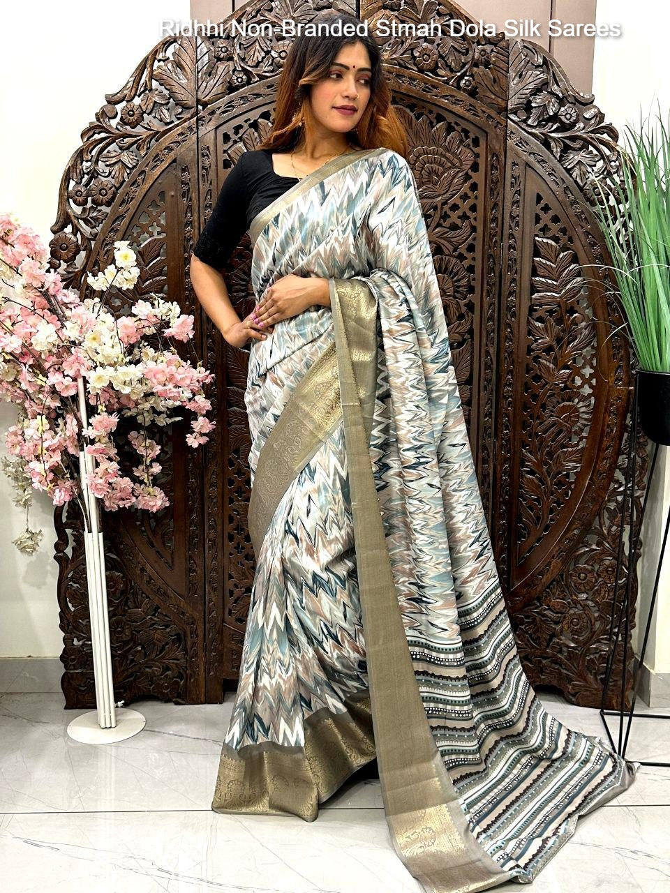 Ridhhi Non-Branded Stmah Dola Silk Sarees