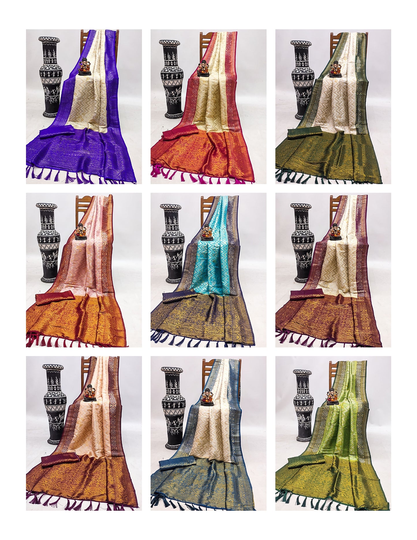 Rima Non-Branded Stmai Kanjivaram Pattu Sarees