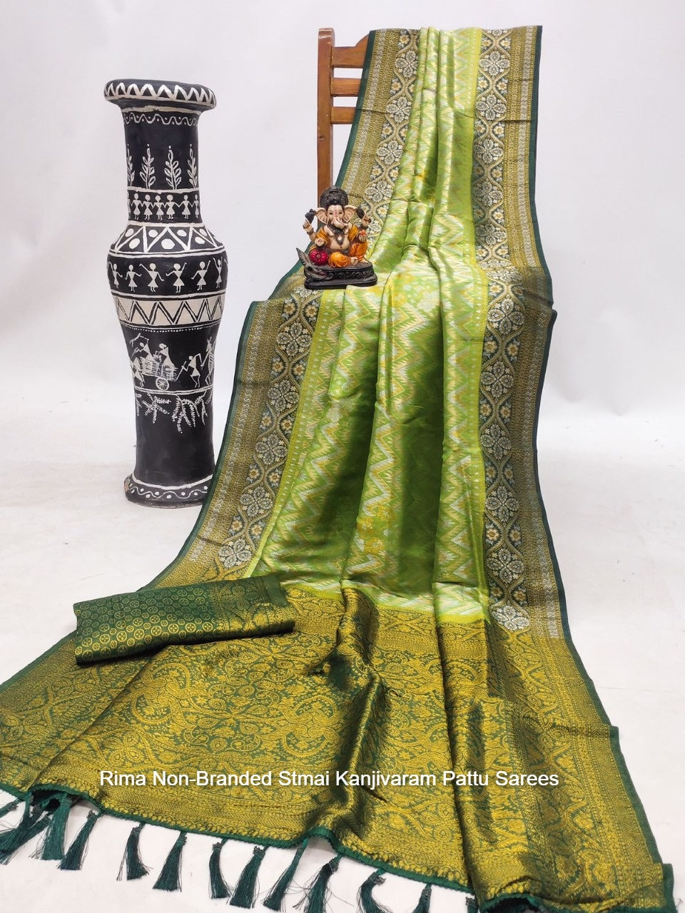 Rima Non-Branded Stmai Kanjivaram Pattu Sarees