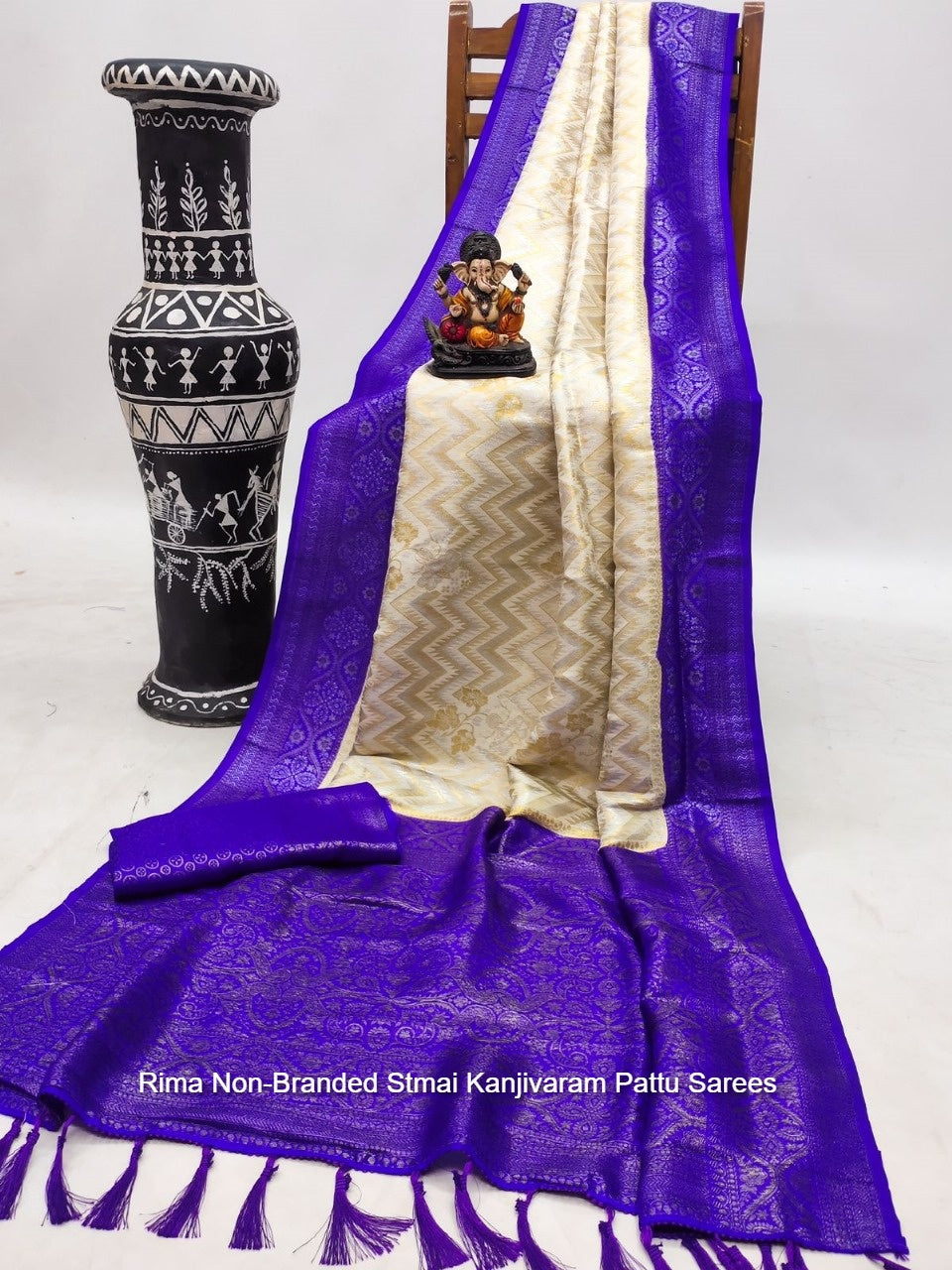 Rima Non-Branded Stmai Kanjivaram Pattu Sarees