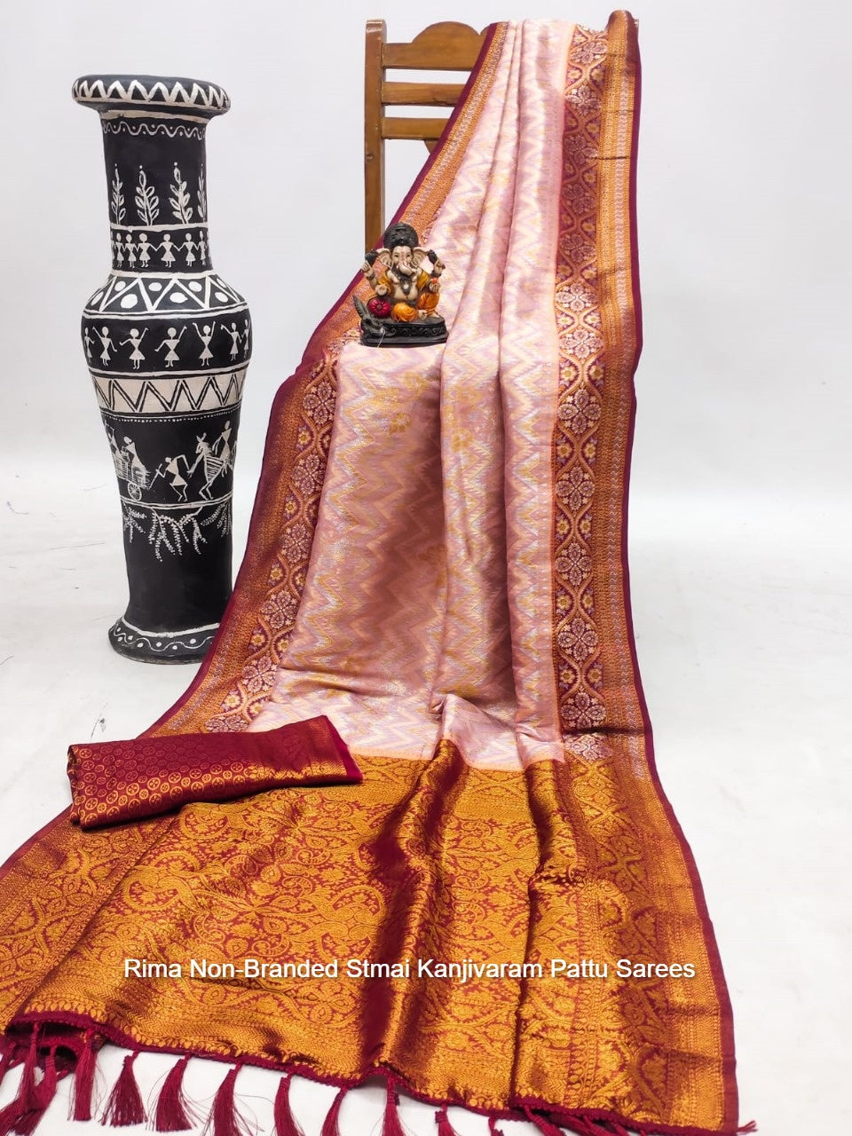 Rima Non-Branded Stmai Kanjivaram Pattu Sarees