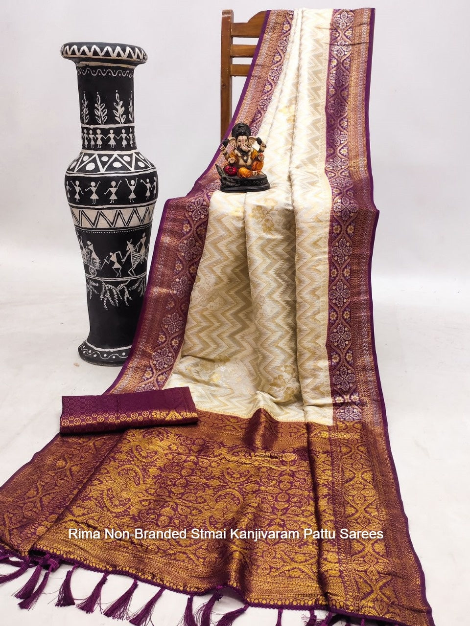 Rima Non-Branded Stmai Kanjivaram Pattu Sarees