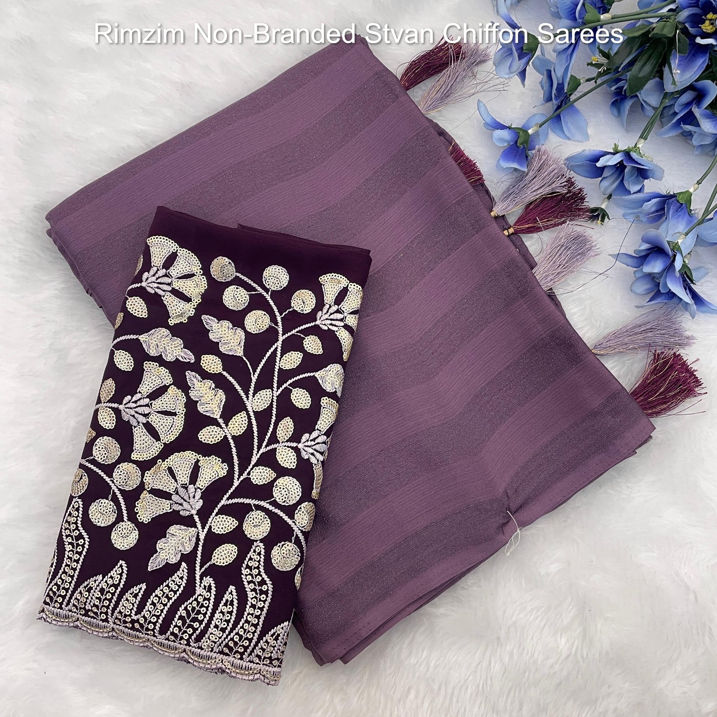 Rimzim Non-Branded Stvan Chiffon Sarees