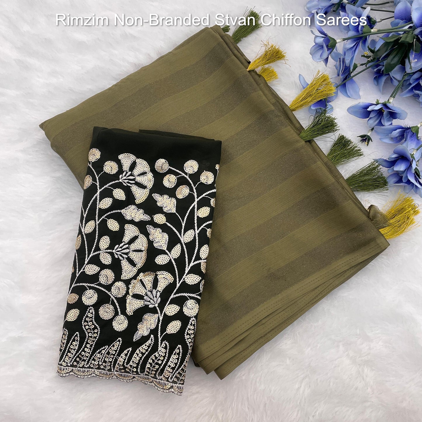 Rimzim Non-Branded Stvan Chiffon Sarees