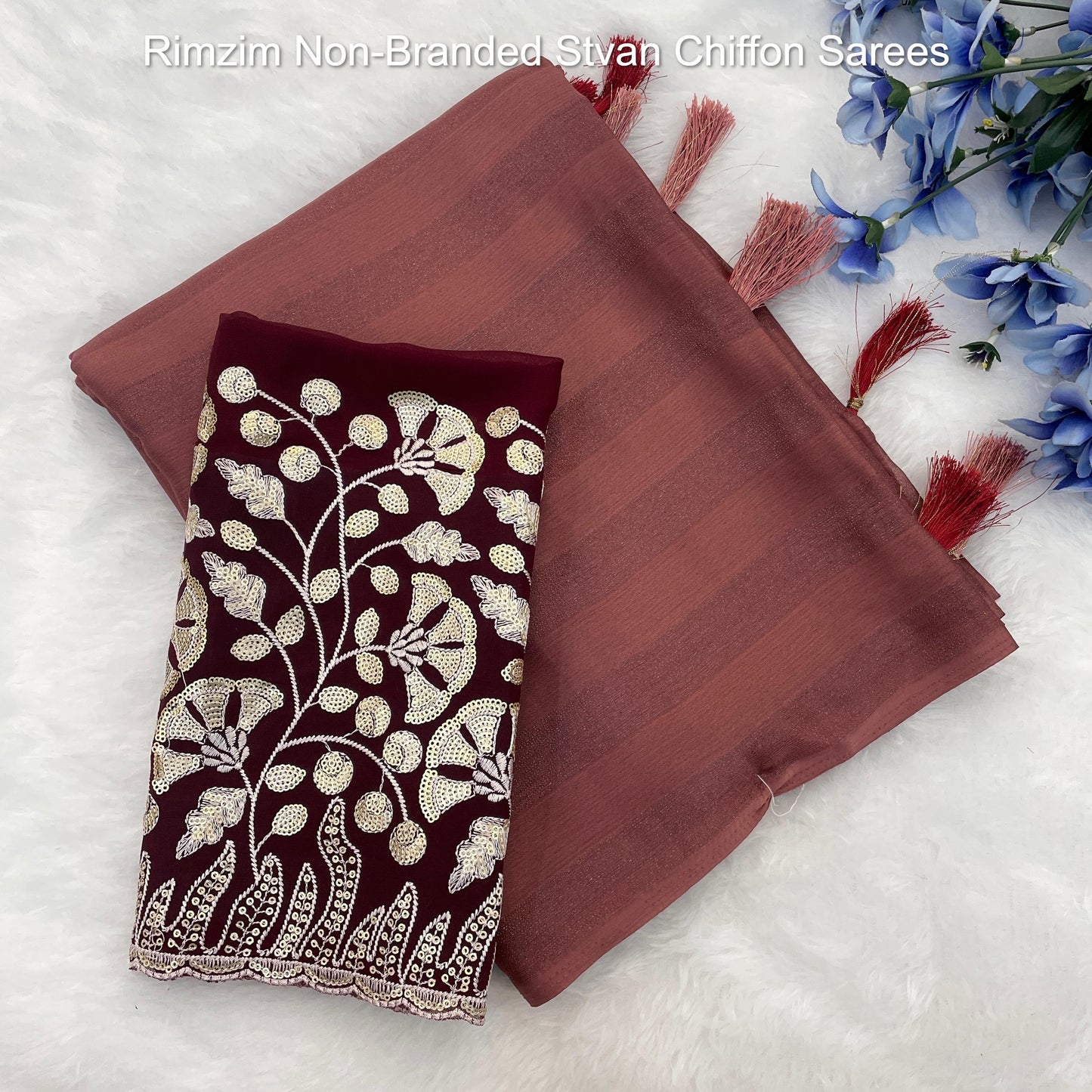 Rimzim Non-Branded Stvan Chiffon Sarees