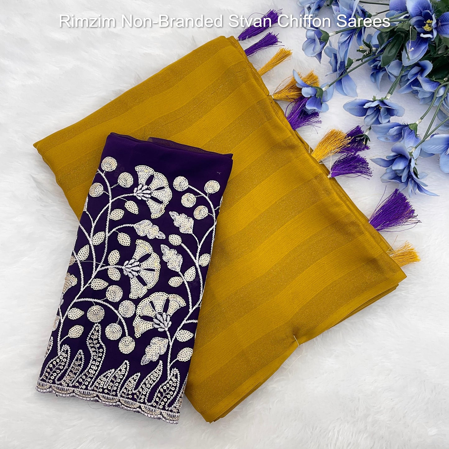 Rimzim Non-Branded Stvan Chiffon Sarees
