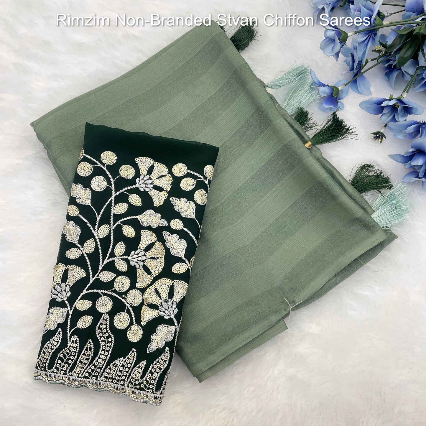 Rimzim Non-Branded Stvan Chiffon Sarees