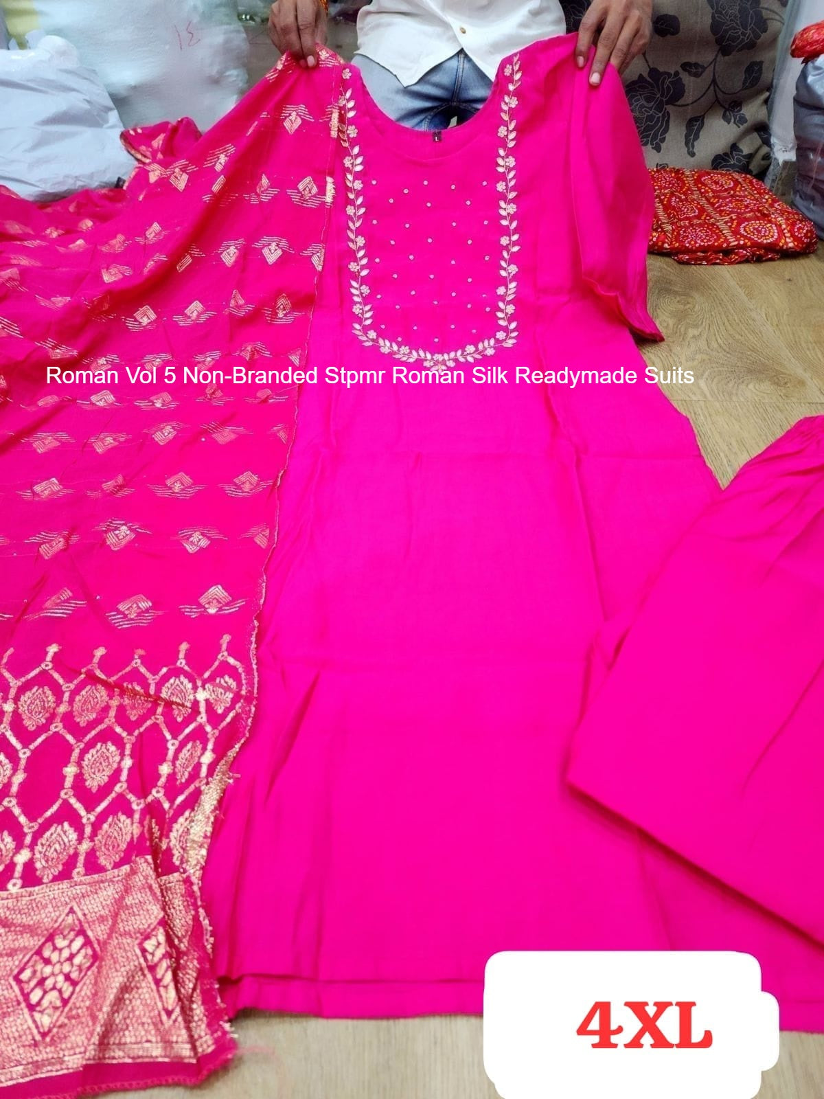 Roman Vol 5 Non-Branded Stpmr Roman Silk Readymade Suits