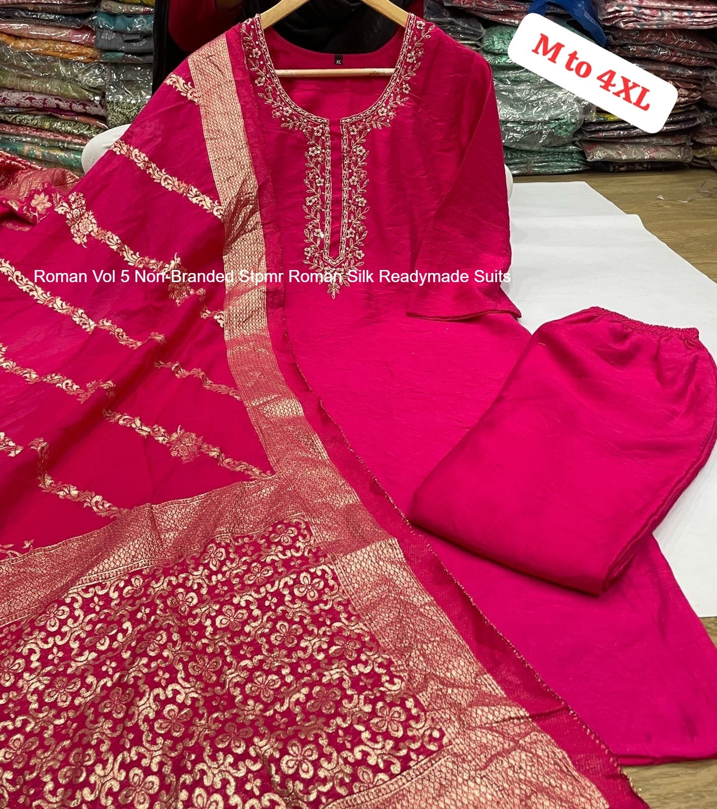 Roman Vol 5 Non-Branded Stpmr Roman Silk Readymade Suits