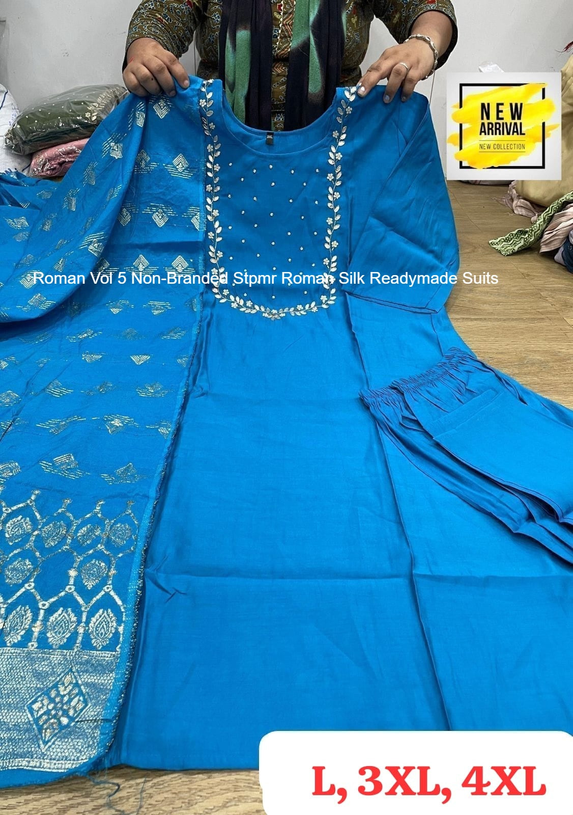 Roman Vol 5 Non-Branded Stpmr Roman Silk Readymade Suits