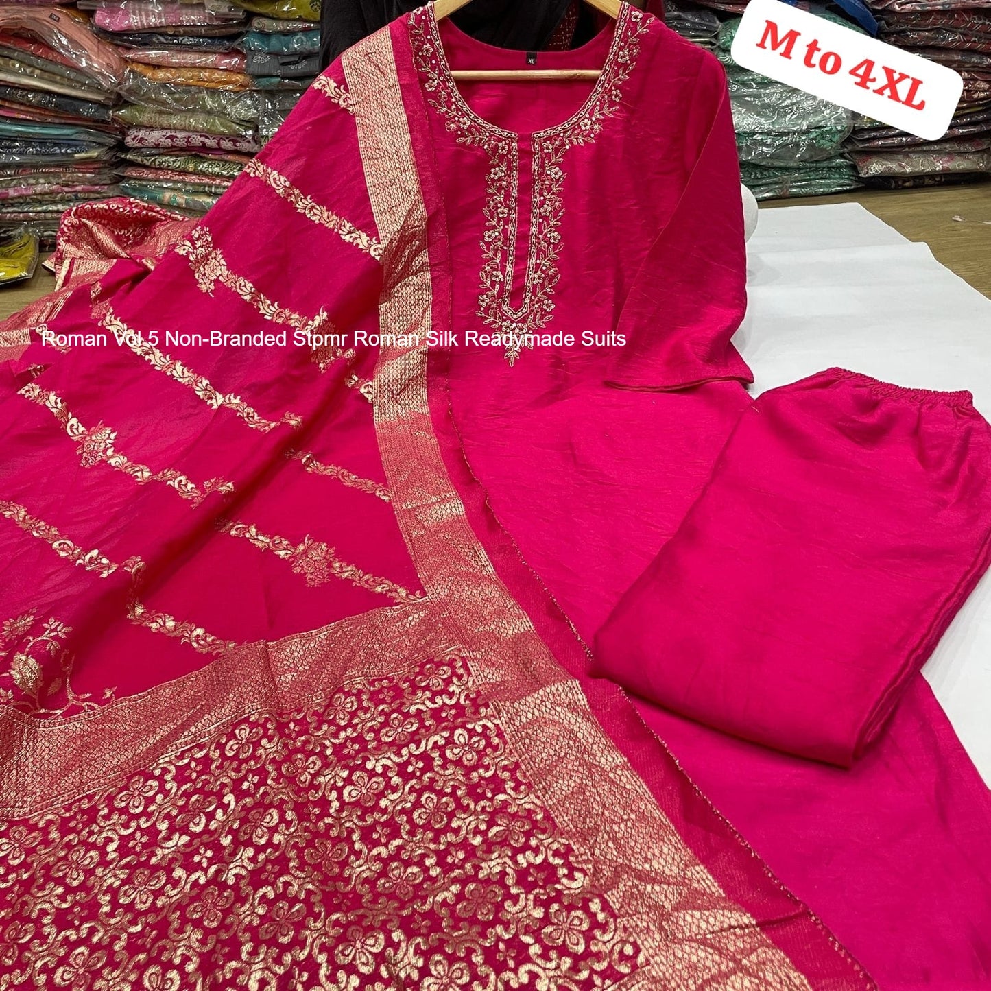 Roman Vol 5 Non-Branded Stpmr Roman Silk Readymade Suits