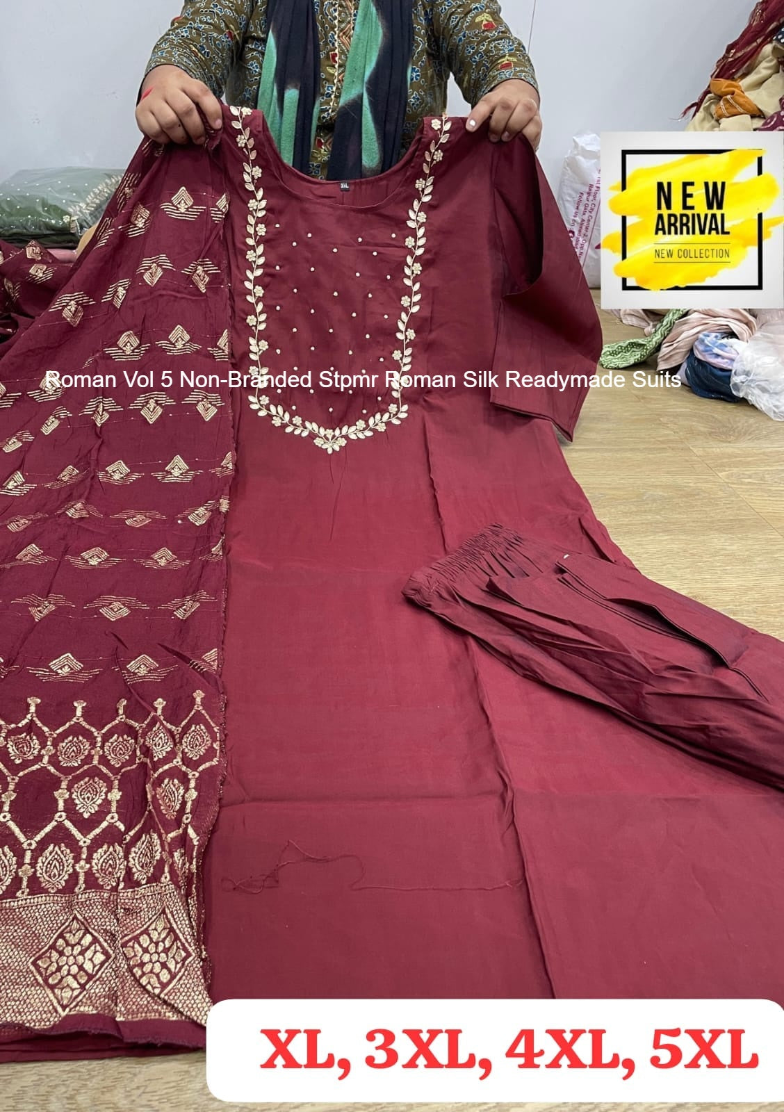 Roman Vol 5 Non-Branded Stpmr Roman Silk Readymade Suits