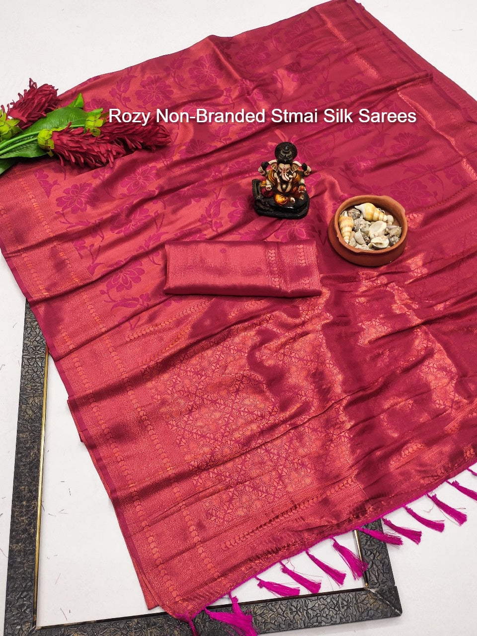 Rozy Non-Branded Stmai Silk Sarees