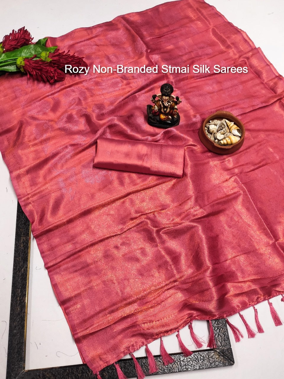 Rozy Non-Branded Stmai Silk Sarees
