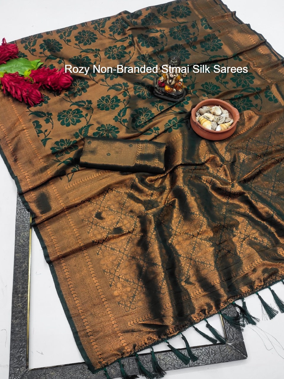 Rozy Non-Branded Stmai Silk Sarees