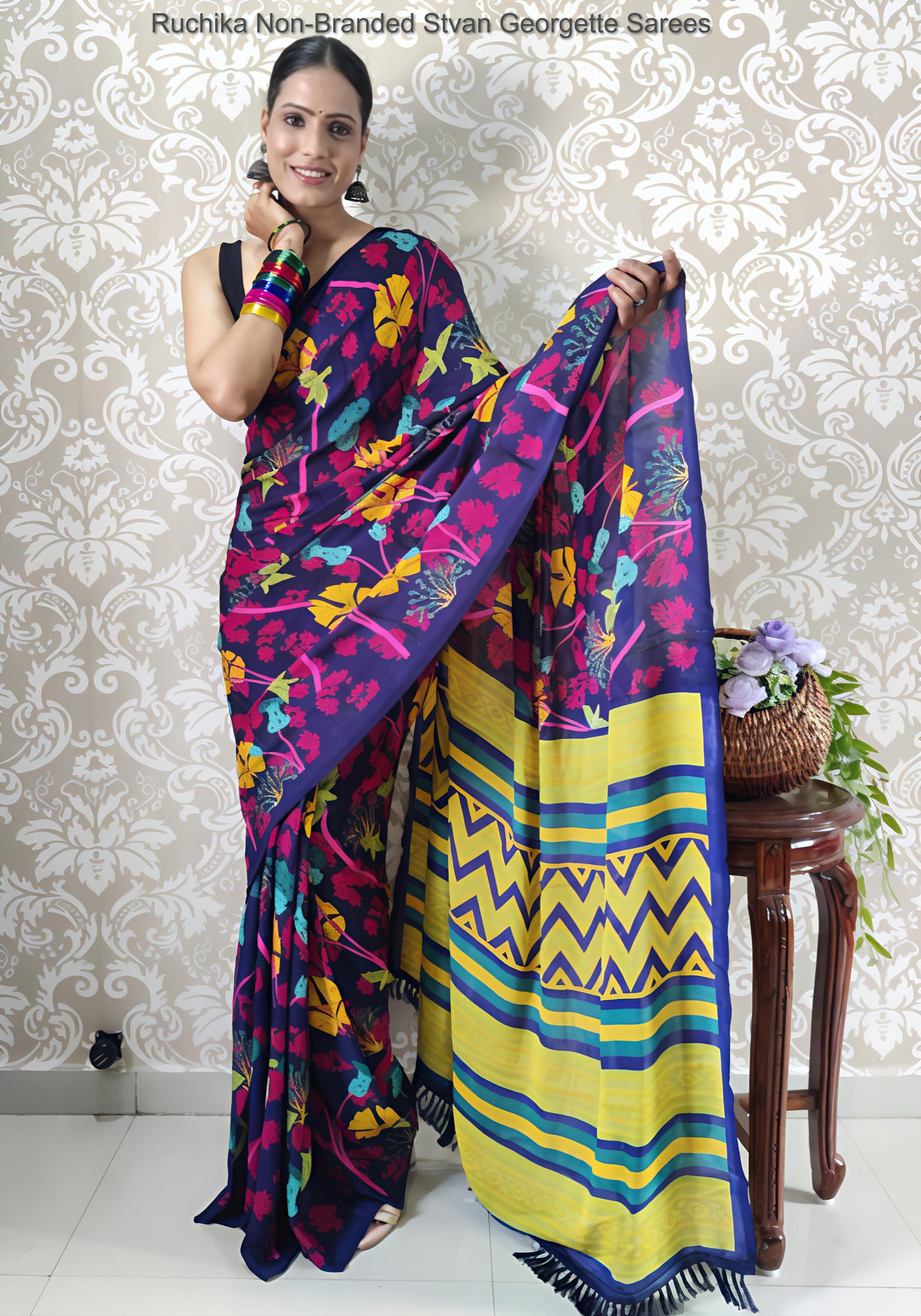 Ruchika Non-Branded Stvan Georgette Sarees