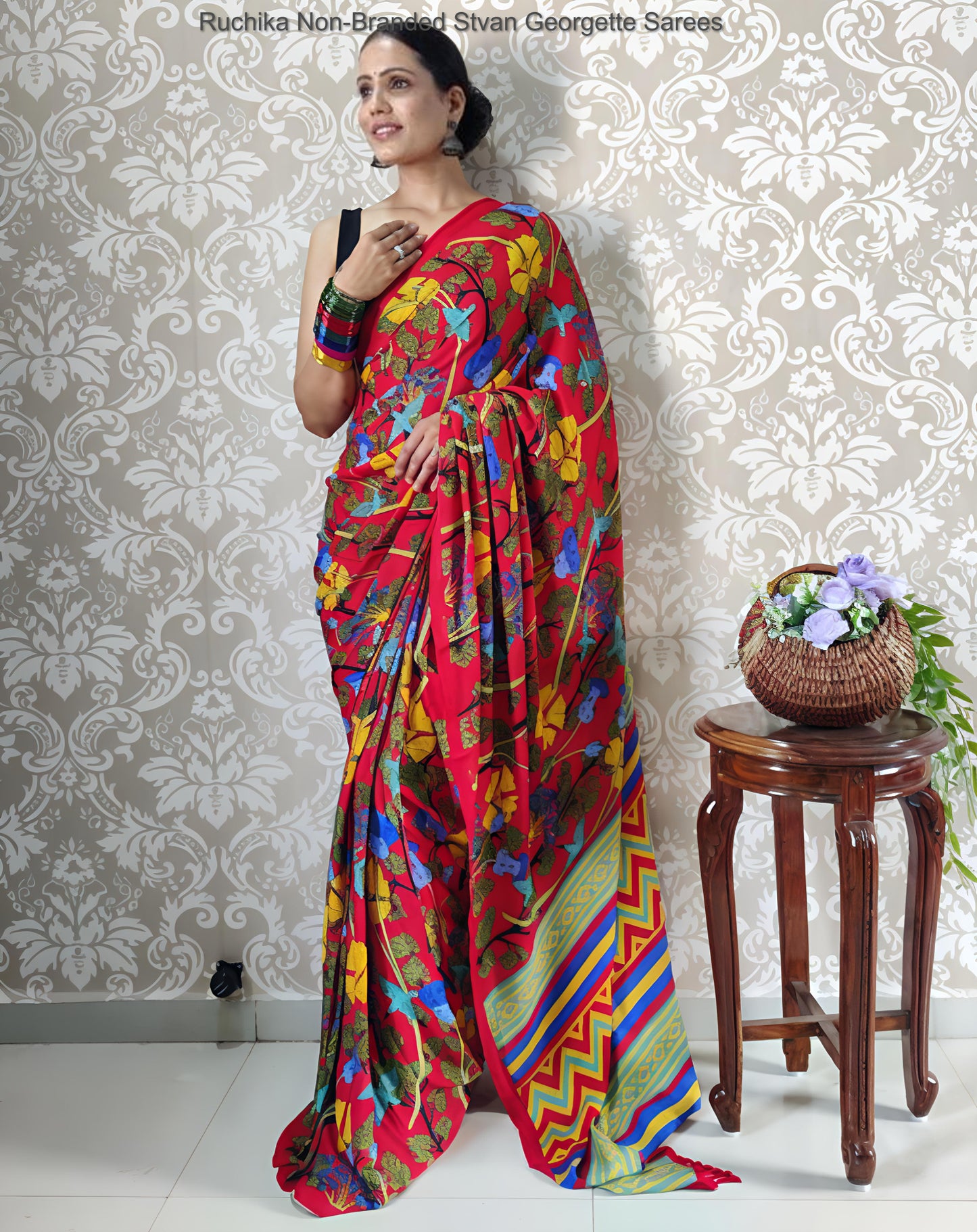 Ruchika Non-Branded Stvan Georgette Sarees