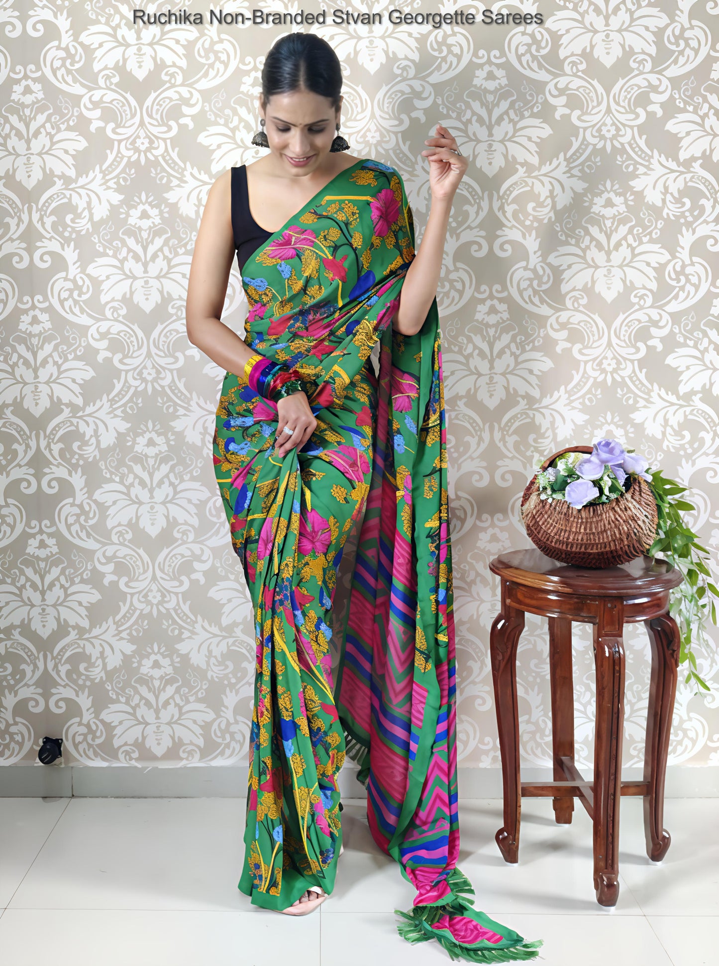 Ruchika Non-Branded Stvan Georgette Sarees