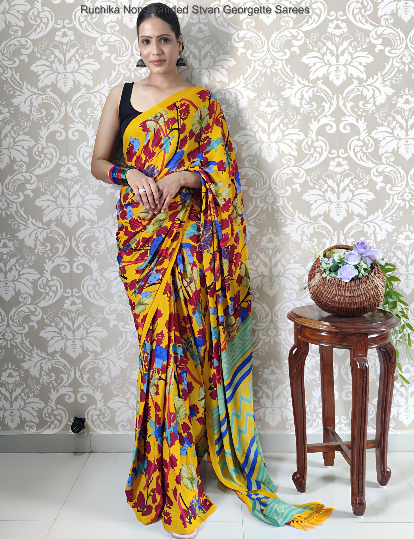 Ruchika Non-Branded Stvan Georgette Sarees