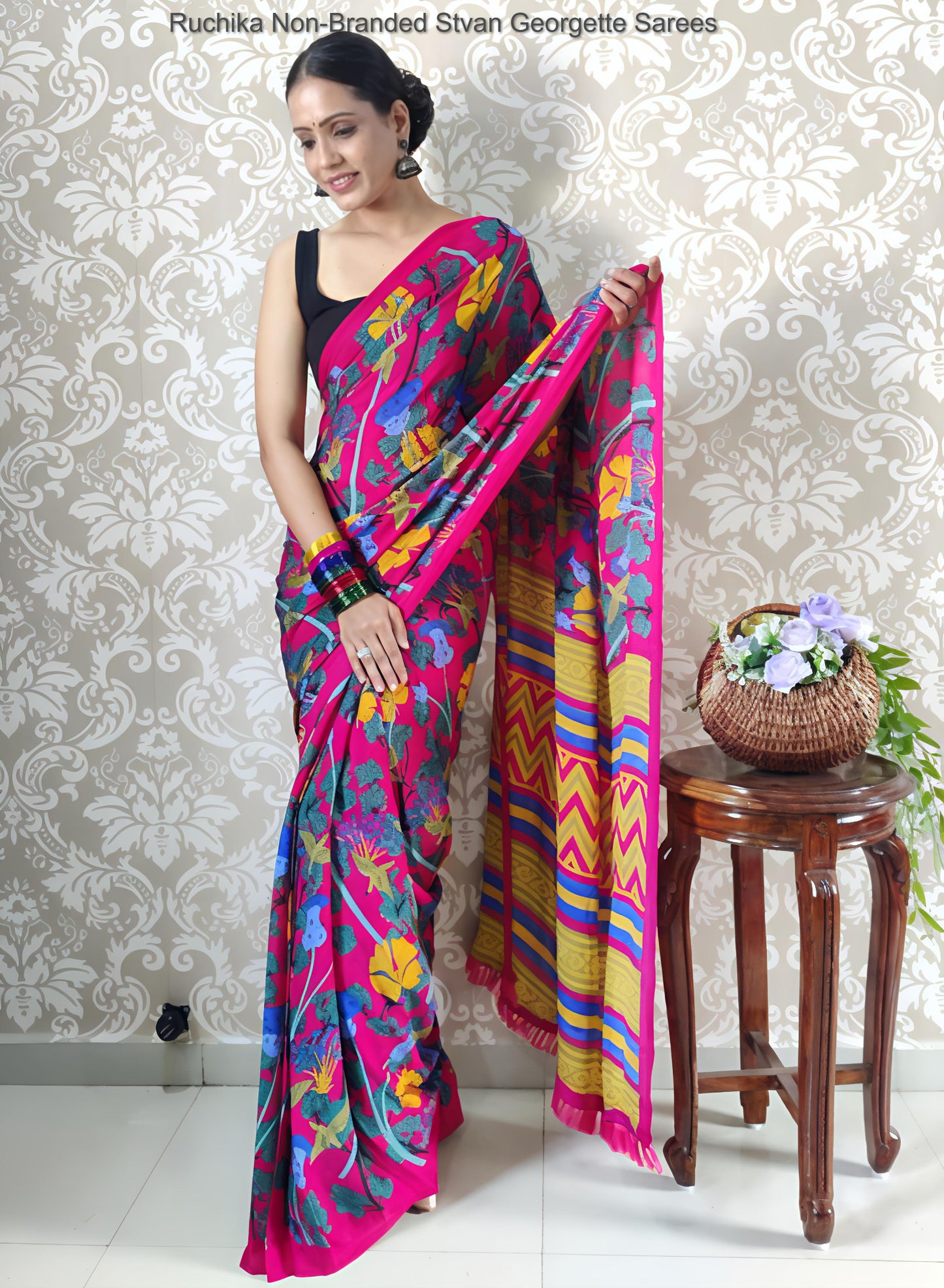 Ruchika Non-Branded Stvan Georgette Sarees