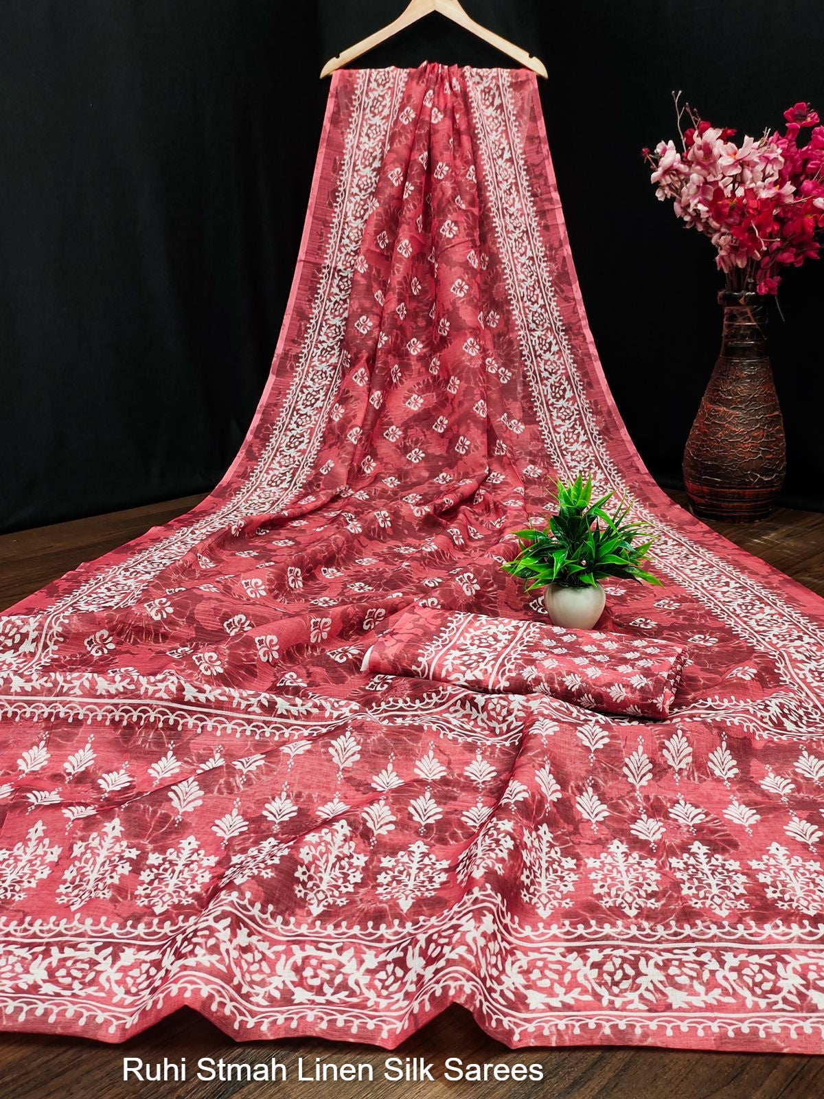 Ruhi Stmah Linen Silk Sarees